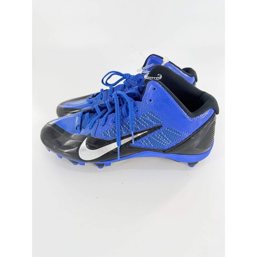 Nike Alpha Pro FlyWire 599025-040 Mens Size 12 Football Cleats Black‎ Blue New